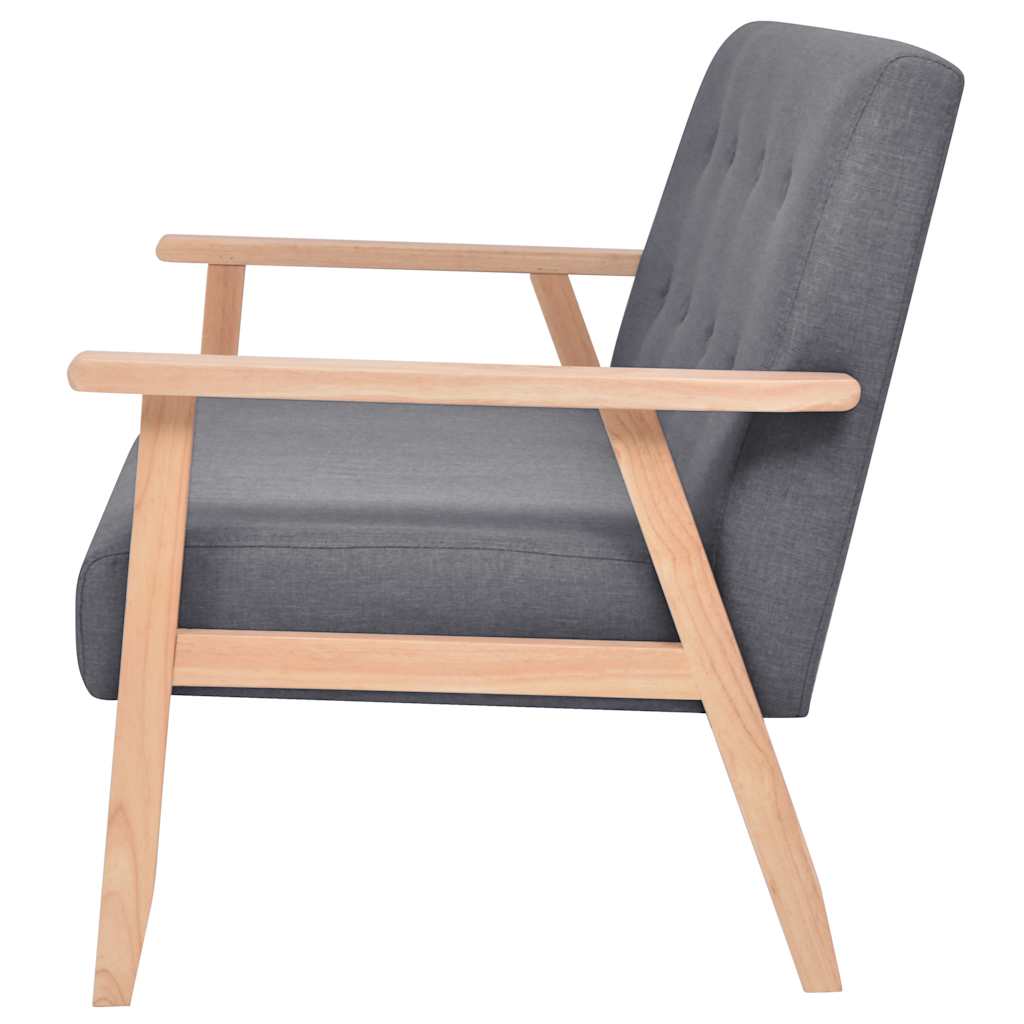 Canapé à 2 places Tissu Gris foncé - XIOS