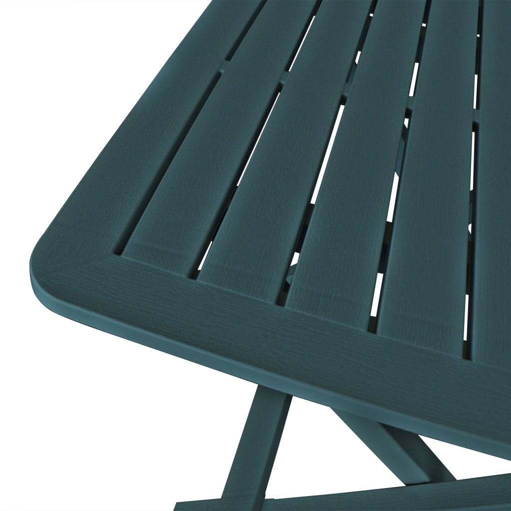 Ensemble de bistro pliable 3 pcs Plastique Vert - XIOS