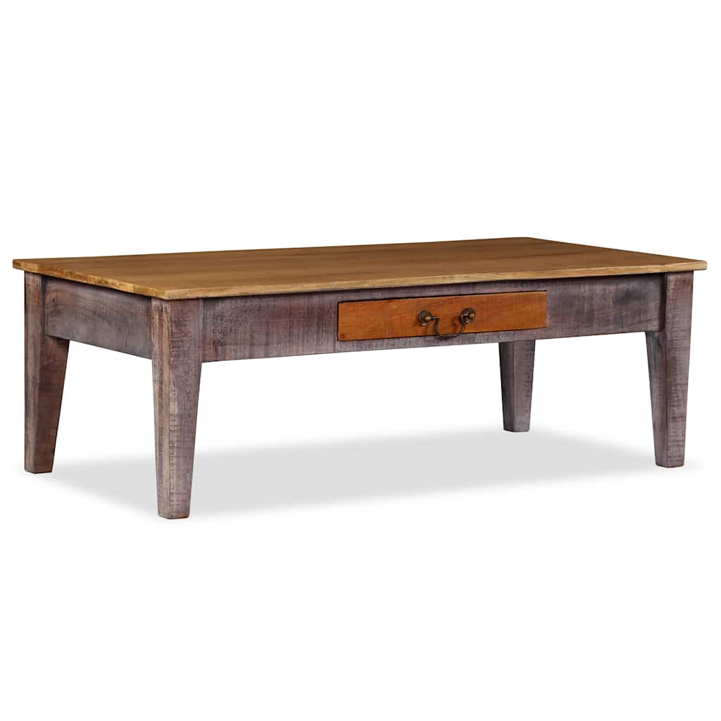 Table basse Bois massif Vintage 118x60x40 cm