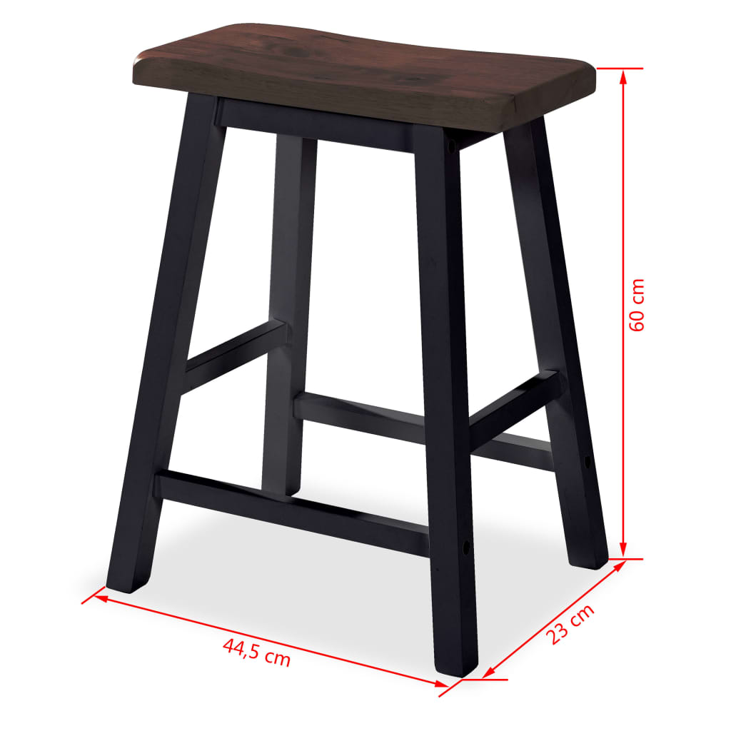 Assortiment de bar 3 pcs MDF Noir - XIOS