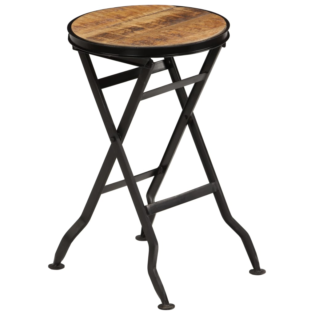 Bureau avec tabouret pliant Bois de manguier massif 115x50x76cm - XIOS