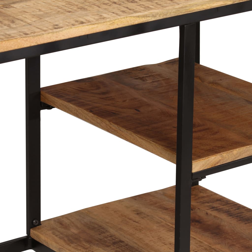 Bureau avec tabouret pliant Bois de manguier massif 115x50x76cm - XIOS