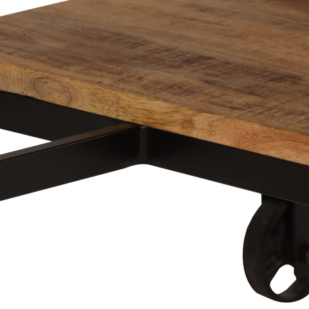 Bureau avec tabouret pliant Bois de manguier massif 115x50x76cm - XIOS