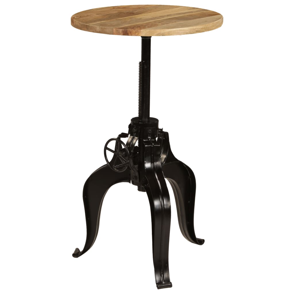 Table de bar Bois de manguier massif 60 x (76-110) cm - XIOS