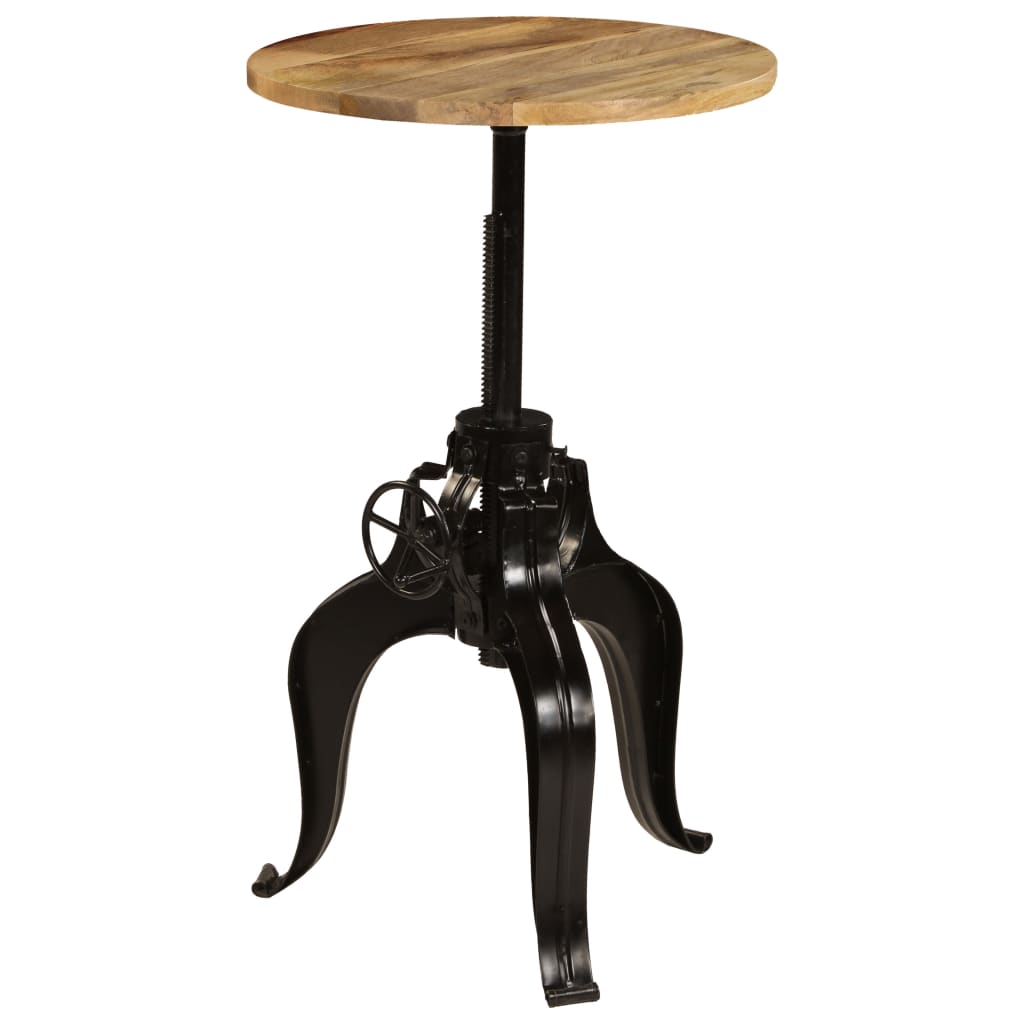 Table de bar Bois de manguier massif 60 x (76-110) cm - XIOS