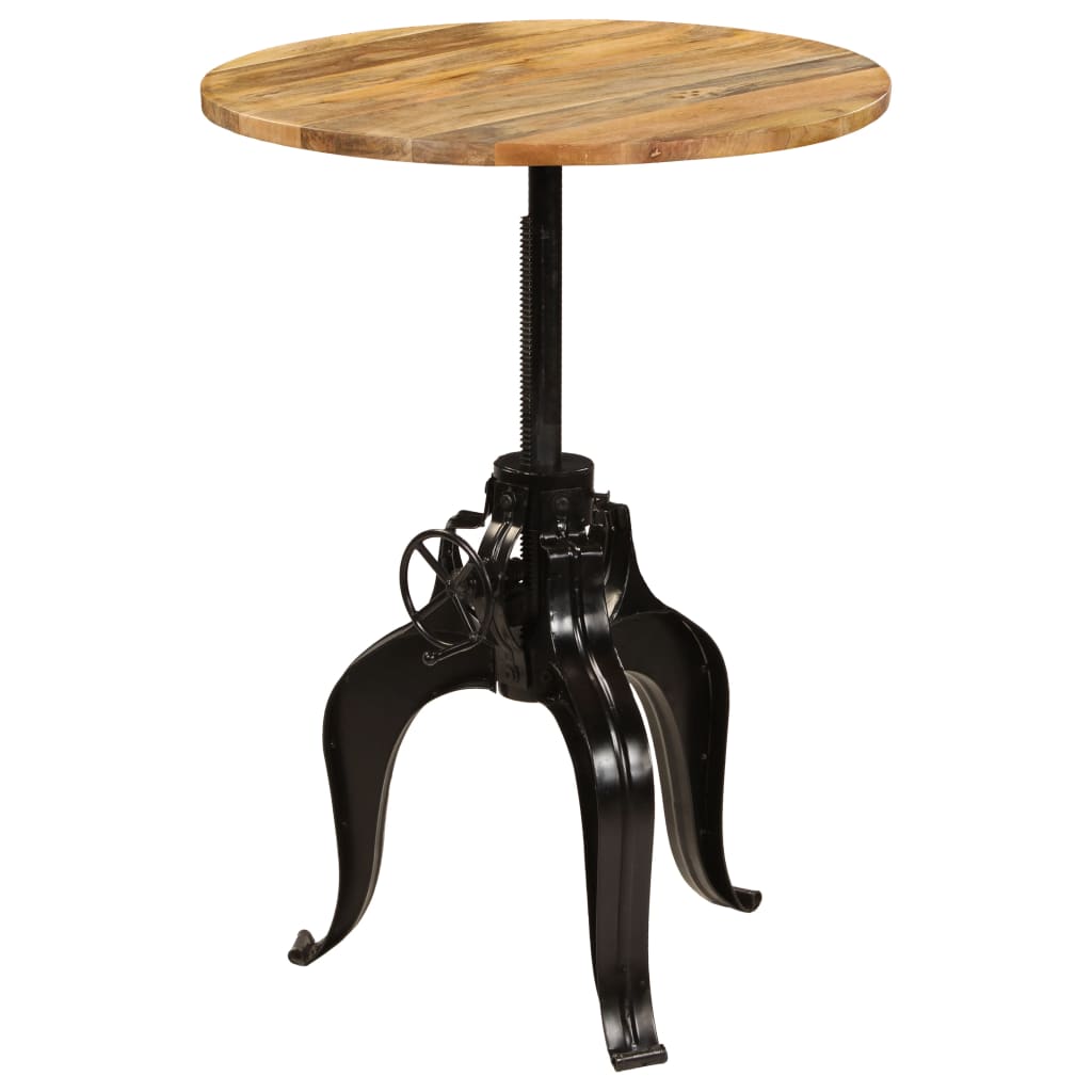 Table de bar Bois de manguier massif 75x(76-110) cm - XIOS