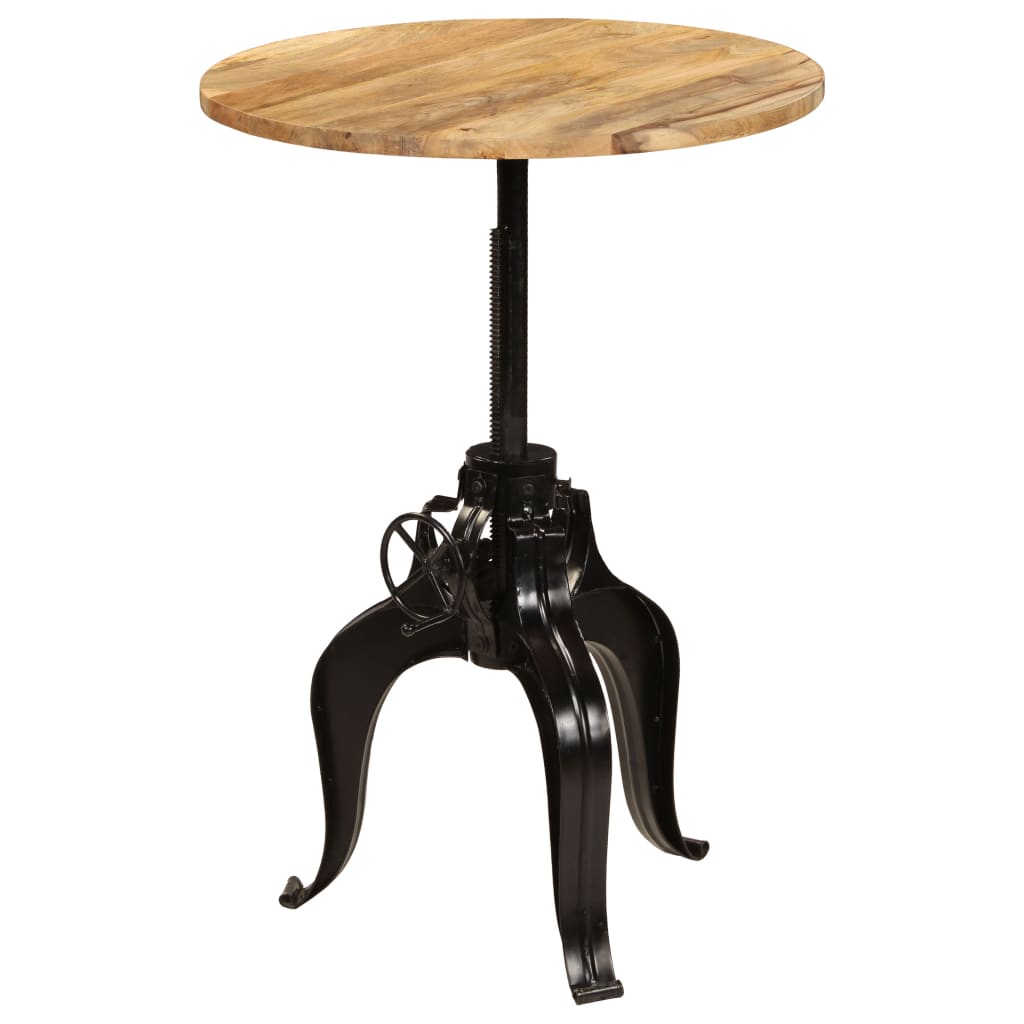 Table de bar Bois de manguier massif 75x(76-110) cm - XIOS