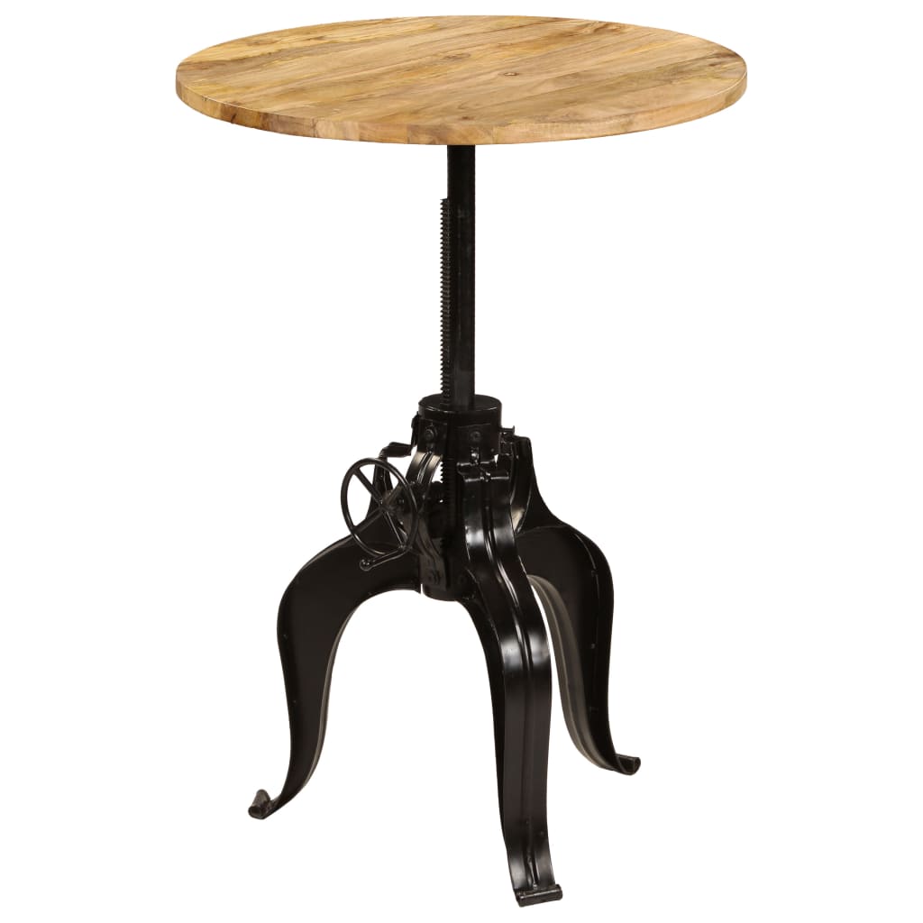 Table de bar Bois de manguier massif 75x(76-110) cm - XIOS