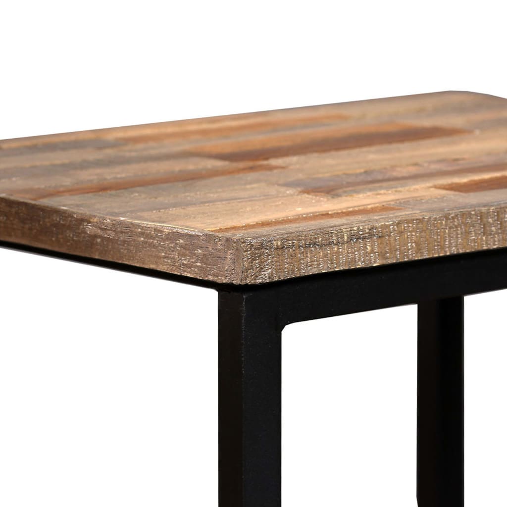 Ensemble de table basse gigogne 3 pcs Teck massif récupération - XIOS