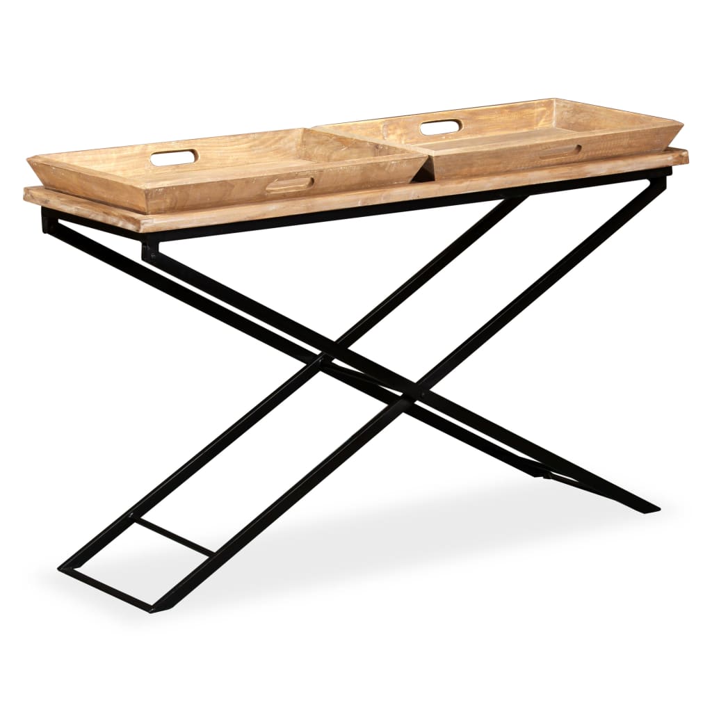 Table console Bois de manguier massif 130 x 40 x 80 cm - XIOS