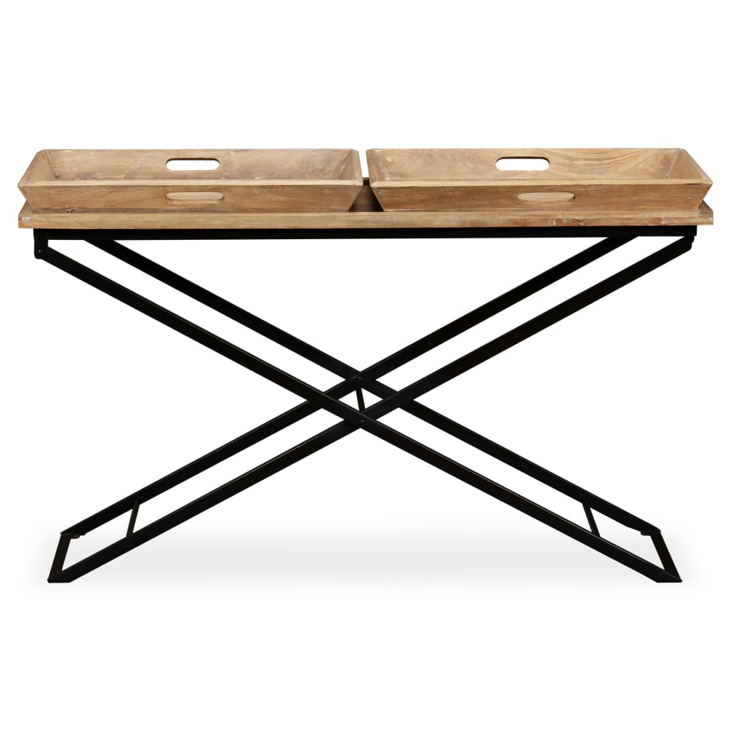 Table console Bois de manguier massif 130 x 40 x 80 cm - XIOS