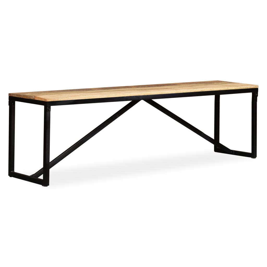 Banc Bois de manguier massif 160x35x45 cm - XIOS