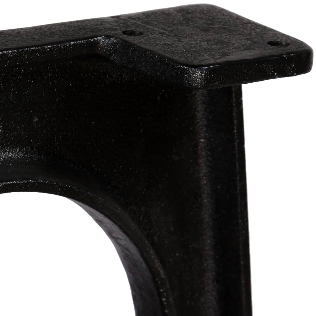 2 pieds de table de salle à manger Base voûtée Cadre en A Fonte - XIOS