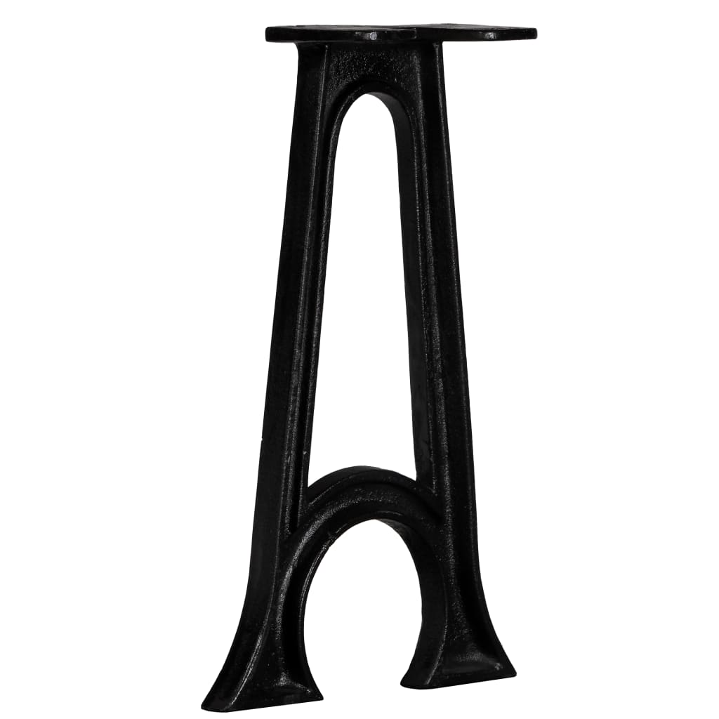Pied de banc 2 pcs Base voûtée Cadre en A Fonte - XIOS