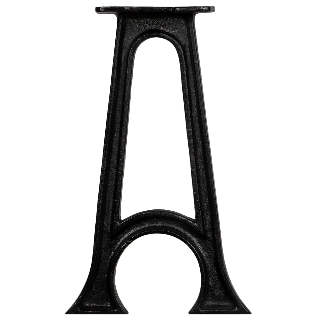 Pied de banc 2 pcs Base voûtée Cadre en A Fonte - XIOS