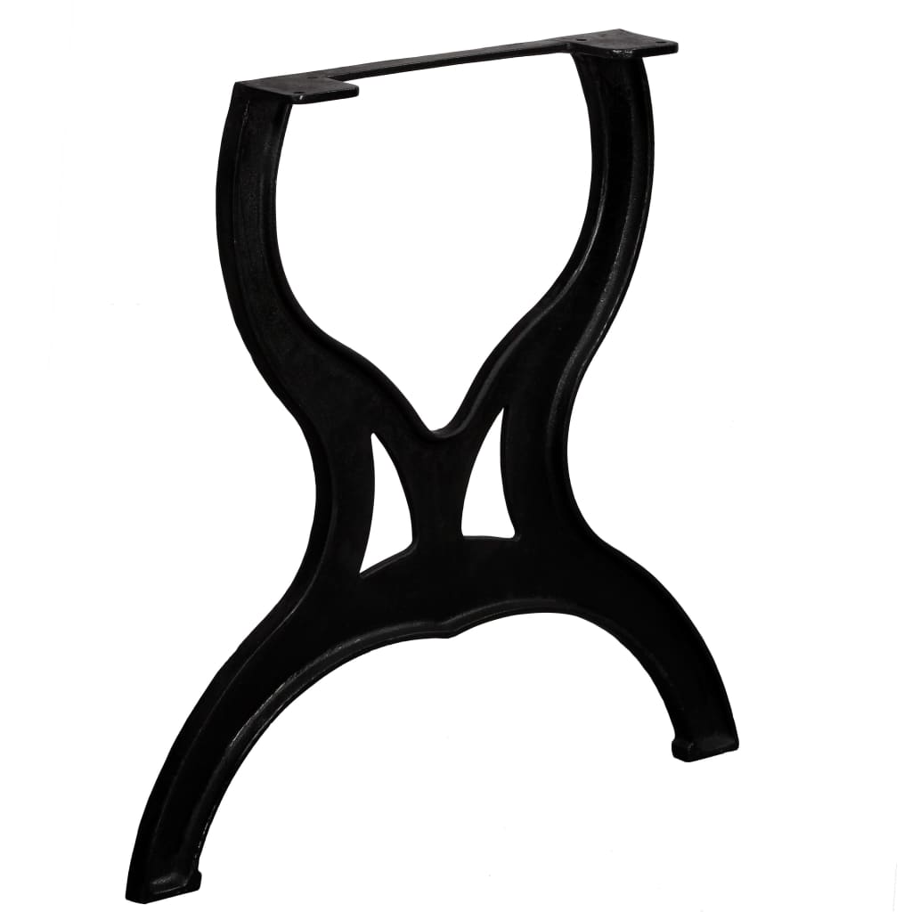 Pied de table de salle à manger 2 pcs Cadre en X Fonte - XIOS