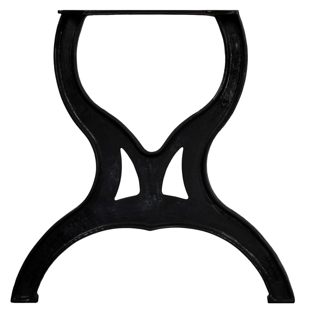 Pied de table de salle à manger 2 pcs Cadre en X Fonte - XIOS