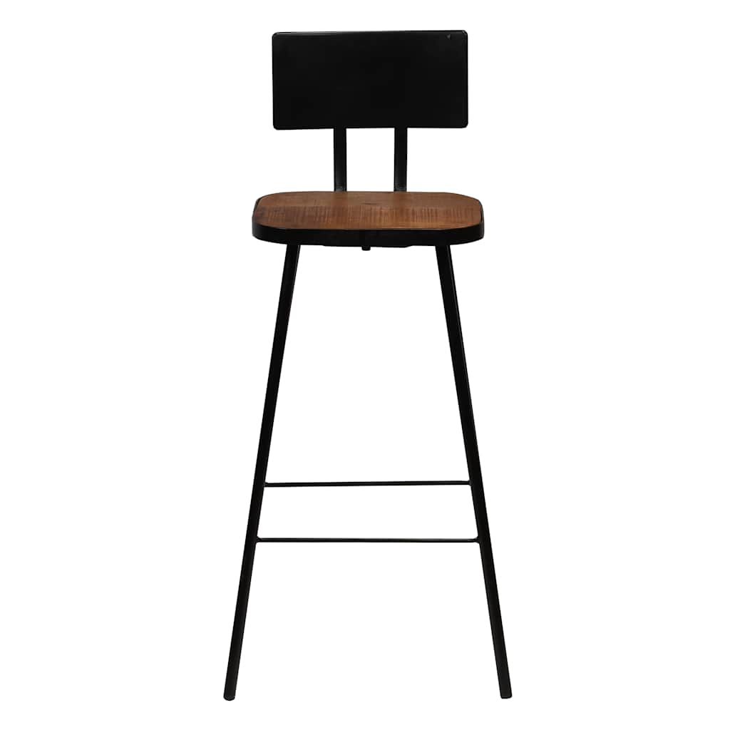 Tabourets de bar lot de 2 bois massif de récupération - XIOS