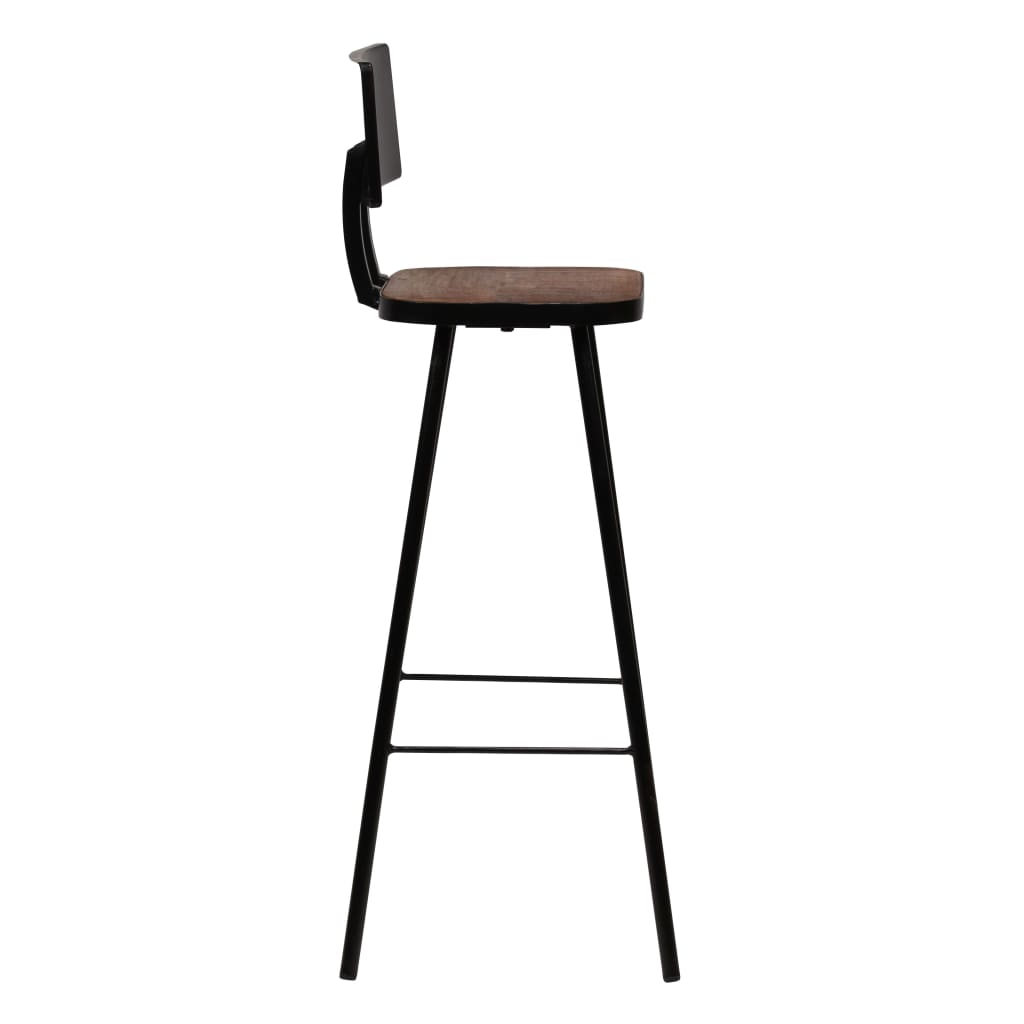 Tabourets de bar lot de 4 bois massif de récupération - XIOS