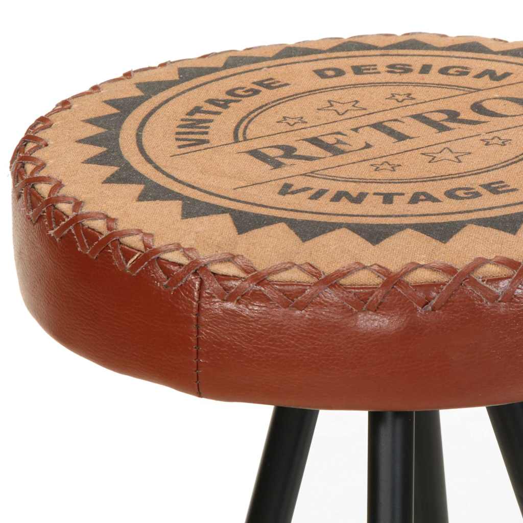 Tabourets de bar lot de 4 cuir véritable - XIOS