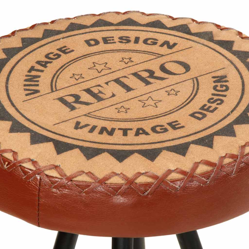 Tabourets de bar lot de 4 cuir véritable - XIOS