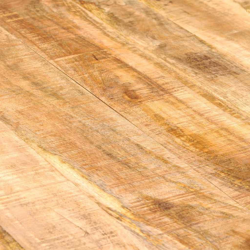 Table à manger Bois de manguier massif et acier 180 cm