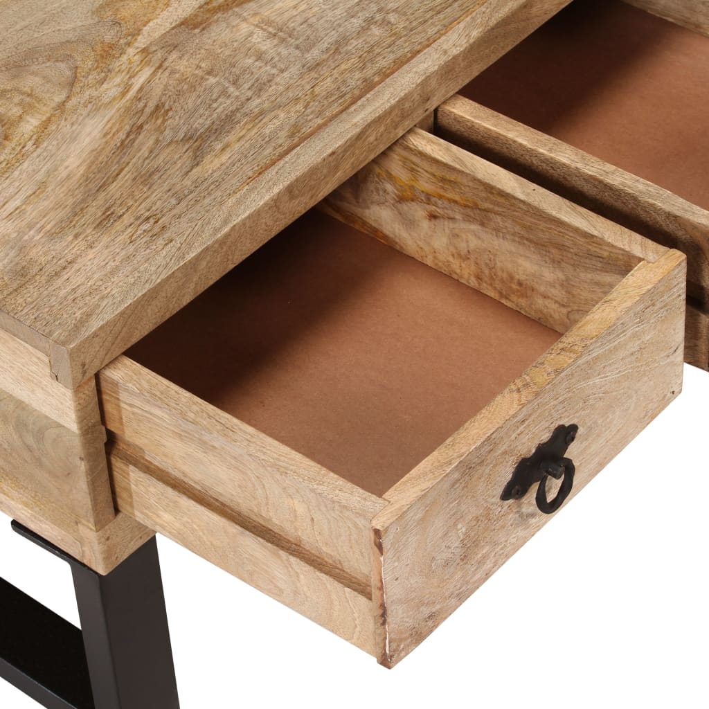 Table basse avec 3 tiroirs Bois de manguier massif 90x50x35 cm - XIOS