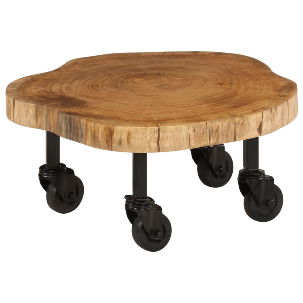 Table basse bois d'acacia massif 60x55x25 cm - XIOS