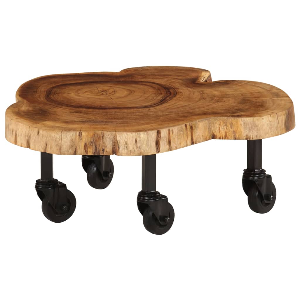 Table basse bois d'acacia massif 60x55x25 cm - XIOS