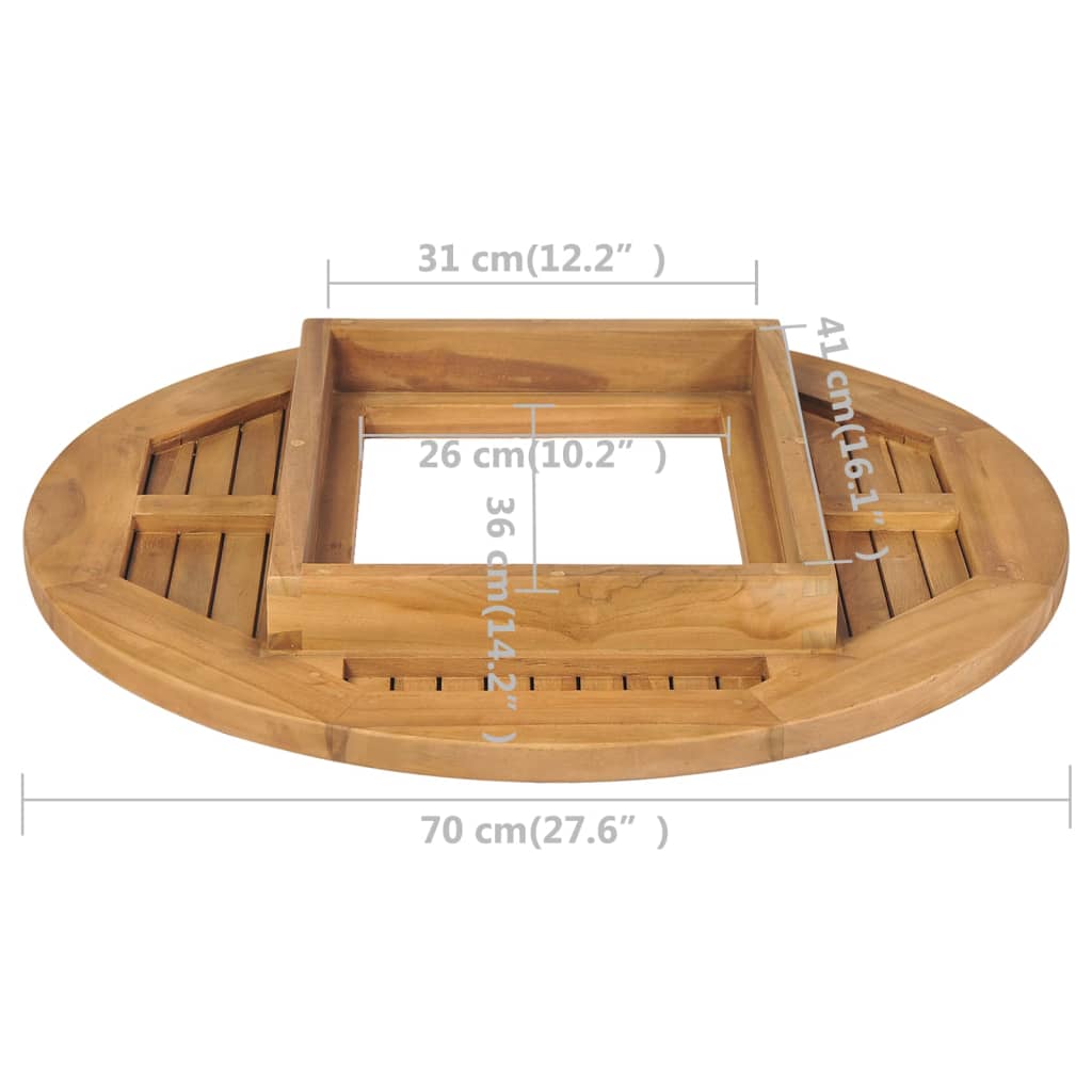 Dessus de table de bière Teck 70 cm - XIOS