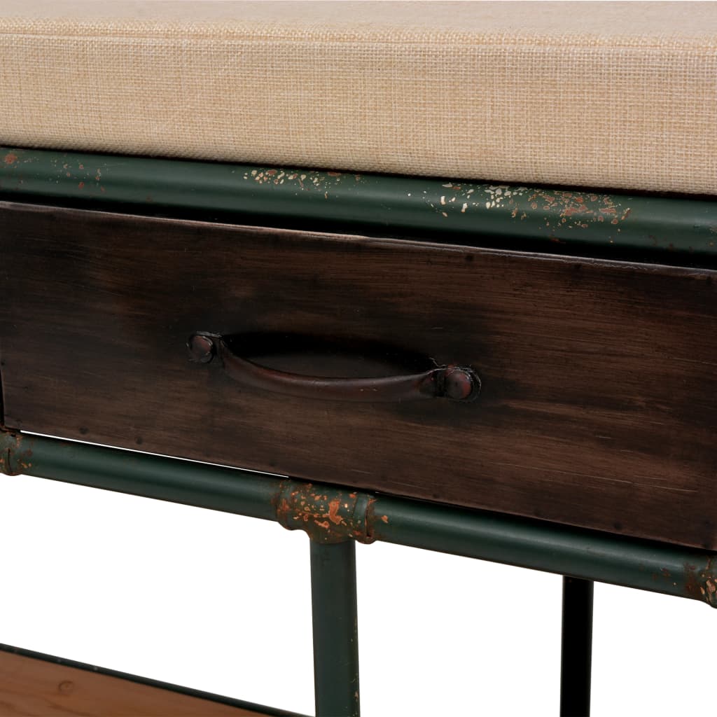 Banc de rangement avec coussin 107,5 x 34,5 x 59 cm - XIOS