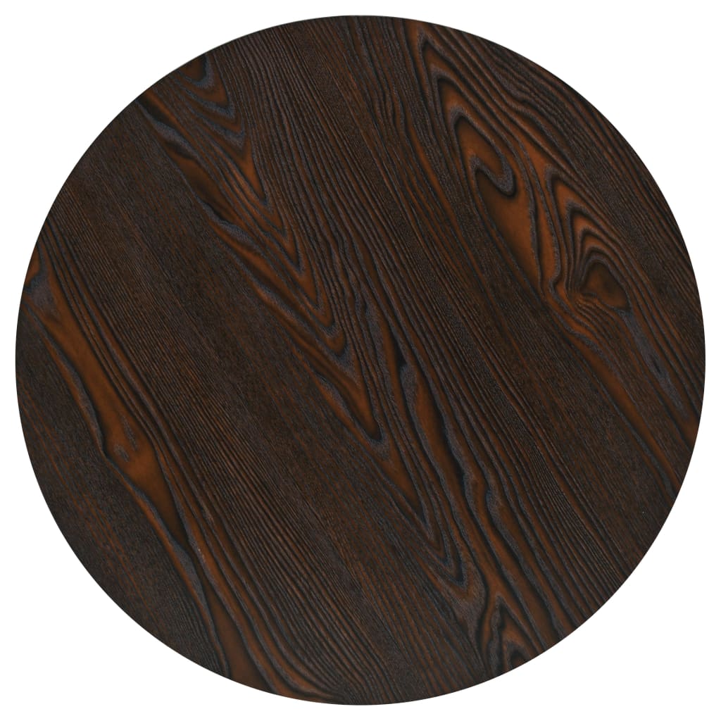 Table de bistro MDF et acier Rond 60 x 75 cm Frêne foncé - XIOS