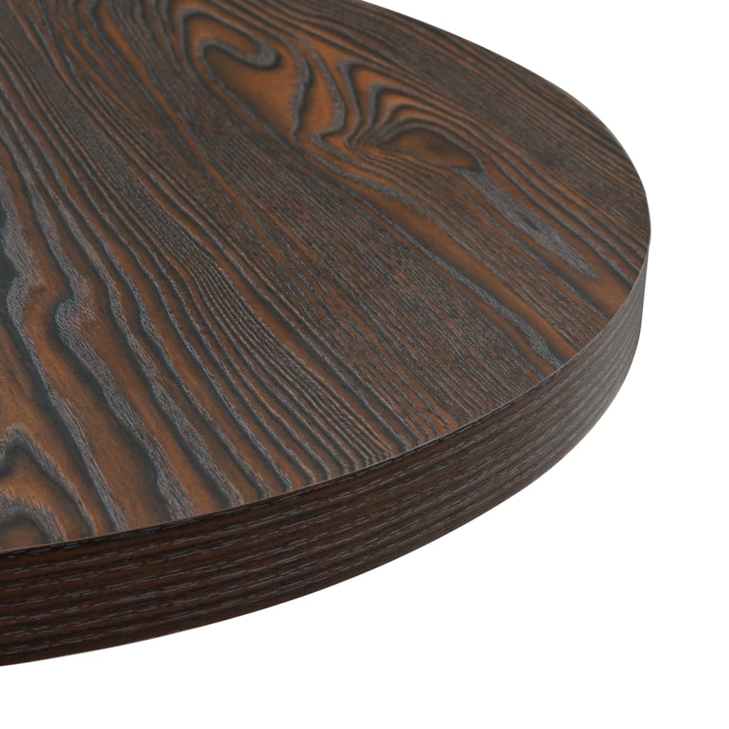 Table de bistro MDF et acier Rond 60 x 75 cm Frêne foncé - XIOS
