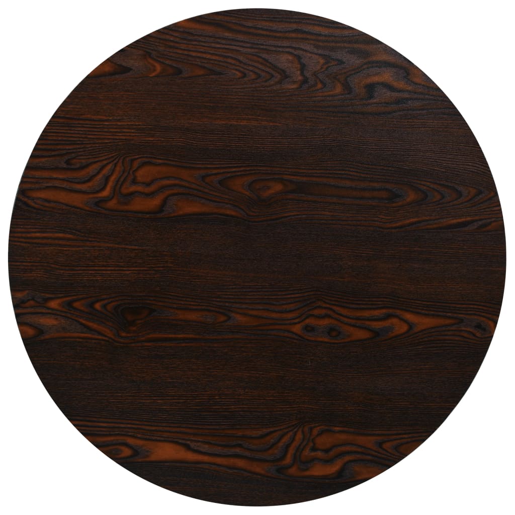 Table de bistro MDF et acier Rond 80 x 75 cm Frêne foncé - XIOS