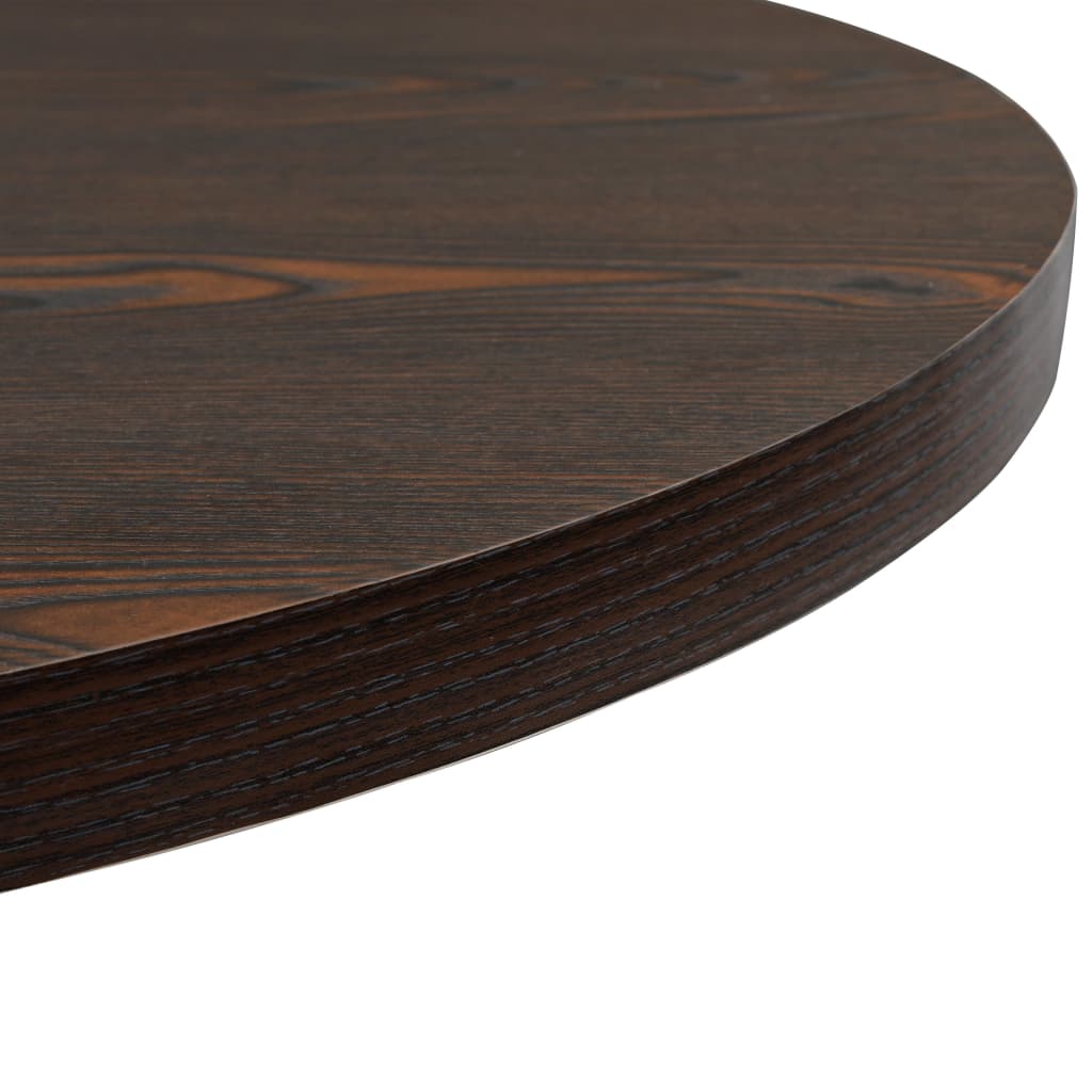 Table de bistro MDF et acier Rond 80 x 75 cm Frêne foncé - XIOS