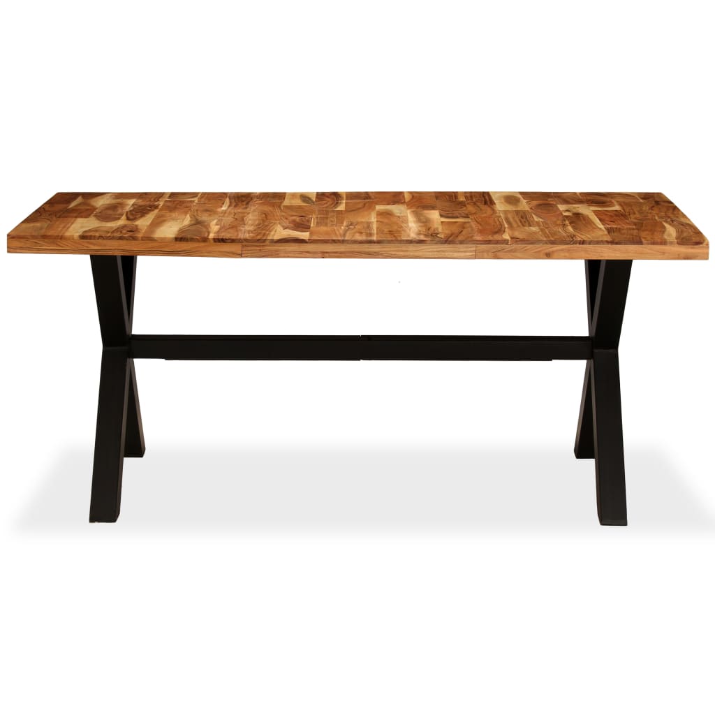Table à manger Bois d'acacia massif et manguier 180x90x76 cm - XIOS