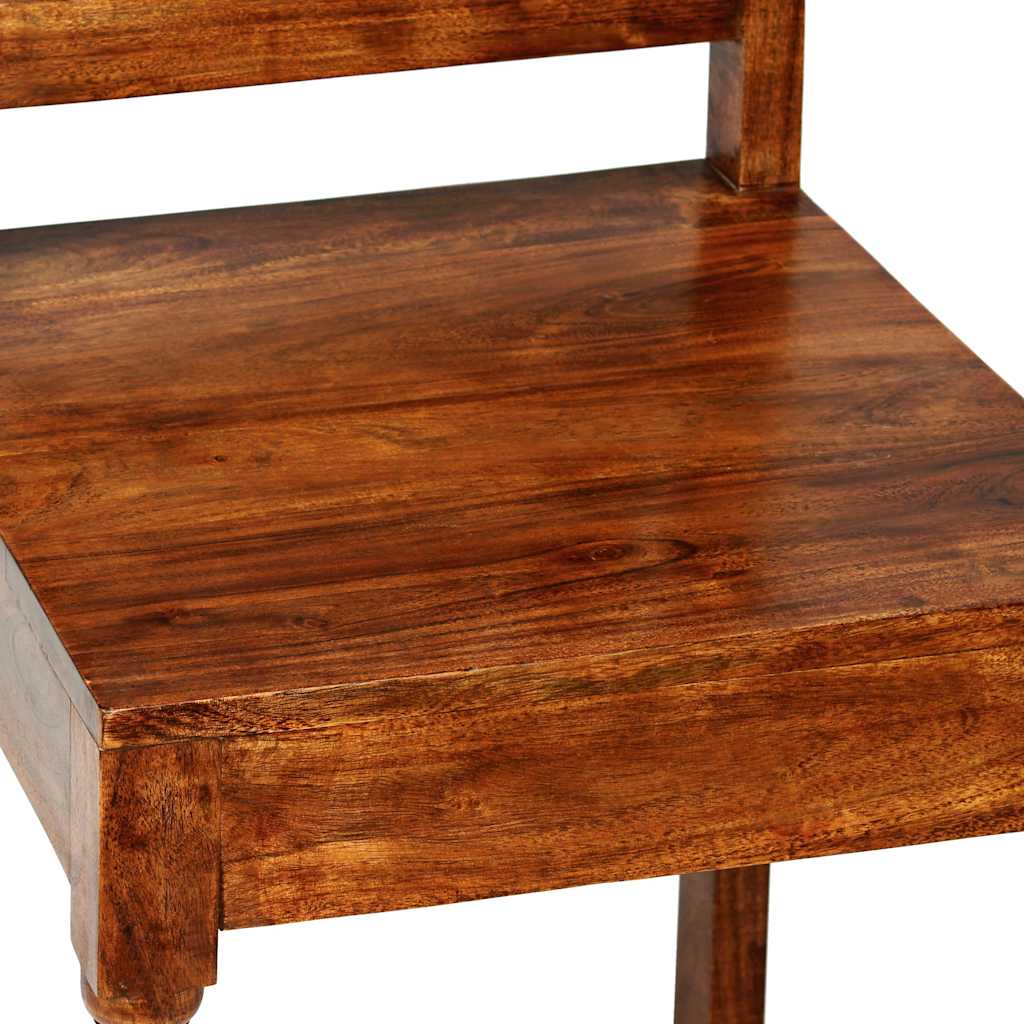 Chaises à manger lot de 2 Bois finition couleur miel classique