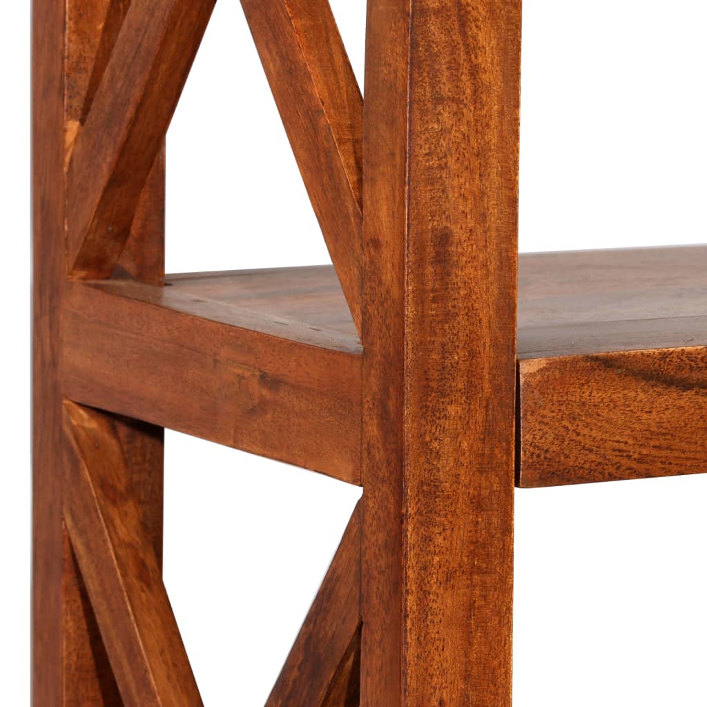 Bibliothèque Bois massif d'acacia et finition miel 60x30x160 cm - XIOS