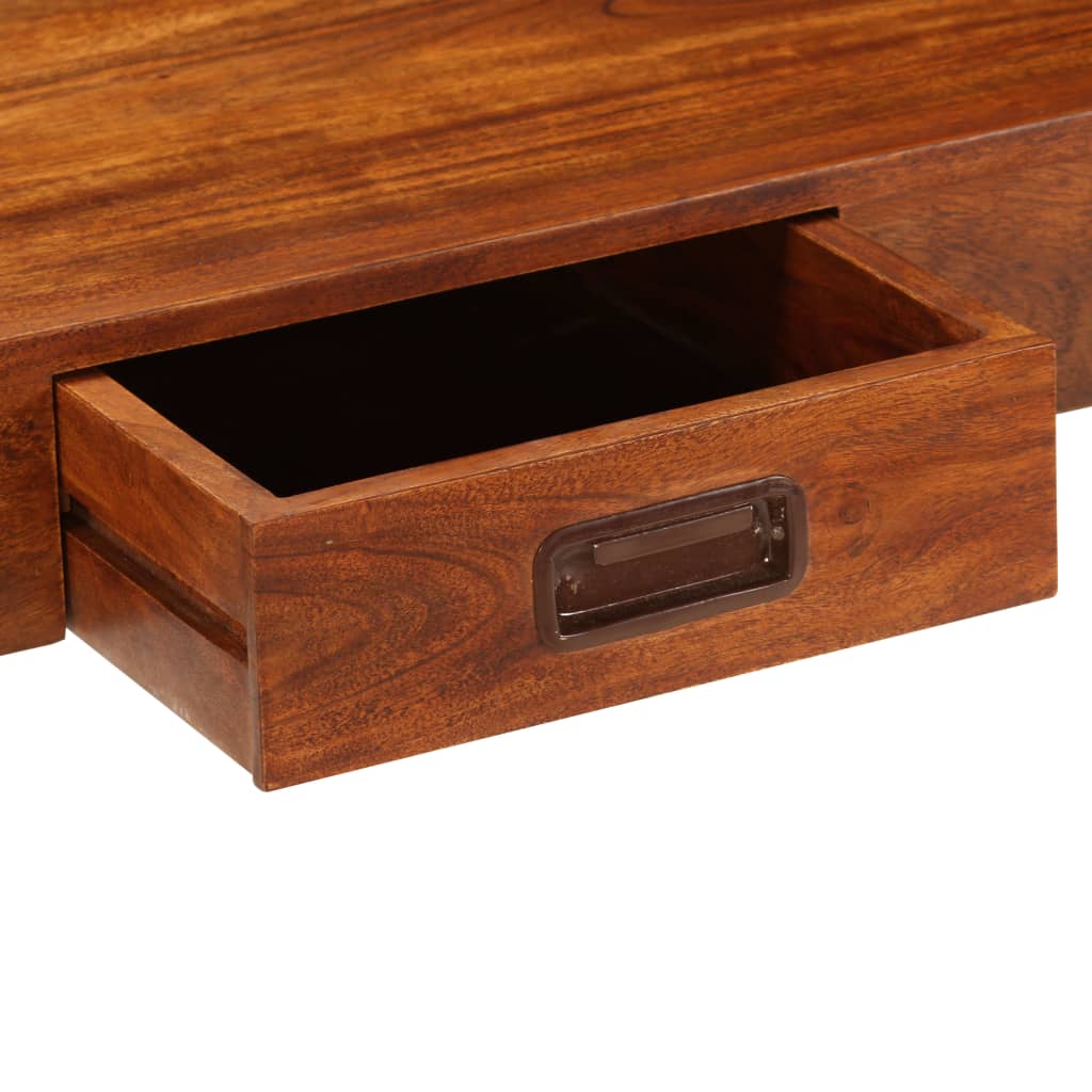 Bureau Bois d'acacia solide avec finition miel 110x50x76 cm Bureaux vidaXL   