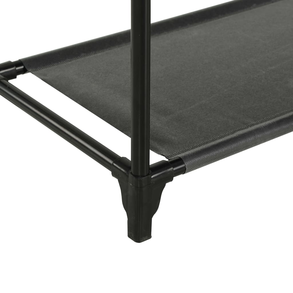 Porte-vêtements Acier et tissu non-tissé 55x28,5x175 cm Noir - XIOS