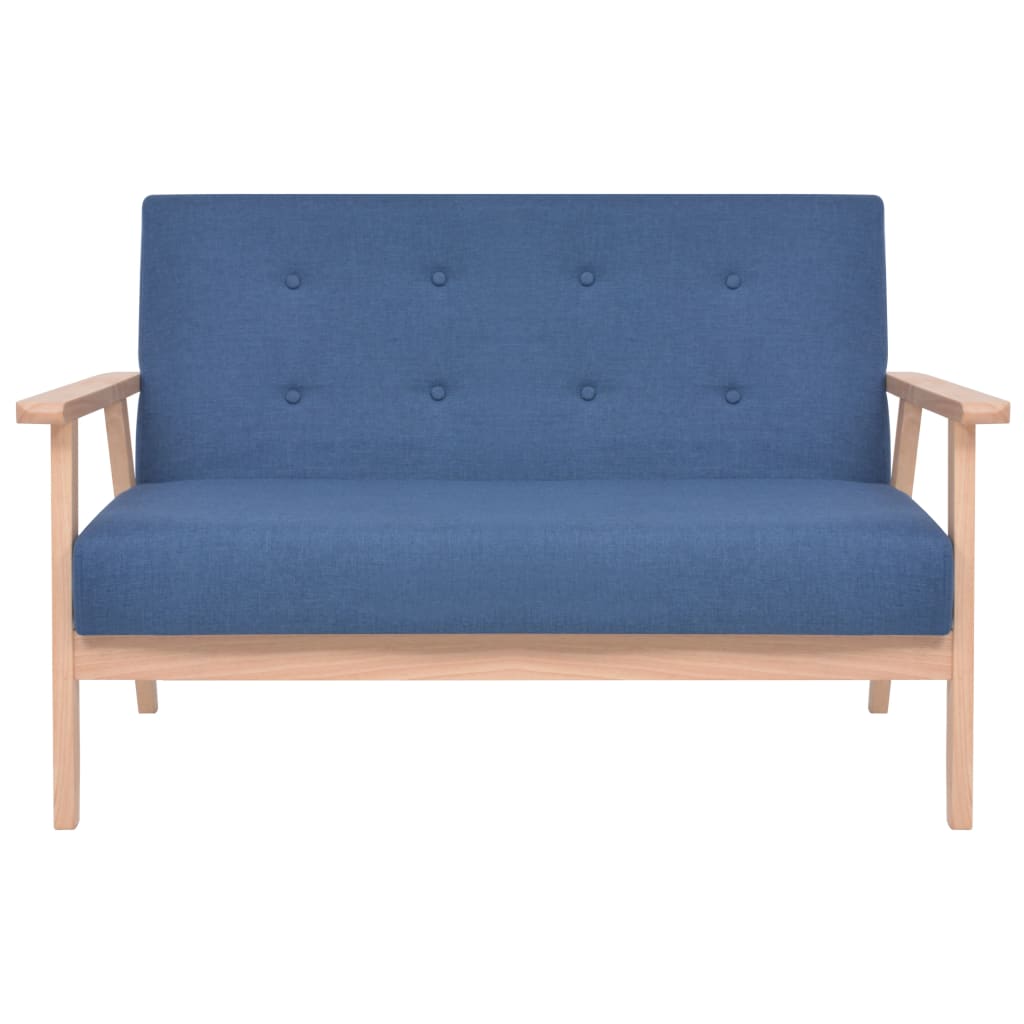Ensemble de canapé 2 pcs Tissu bleu - XIOS