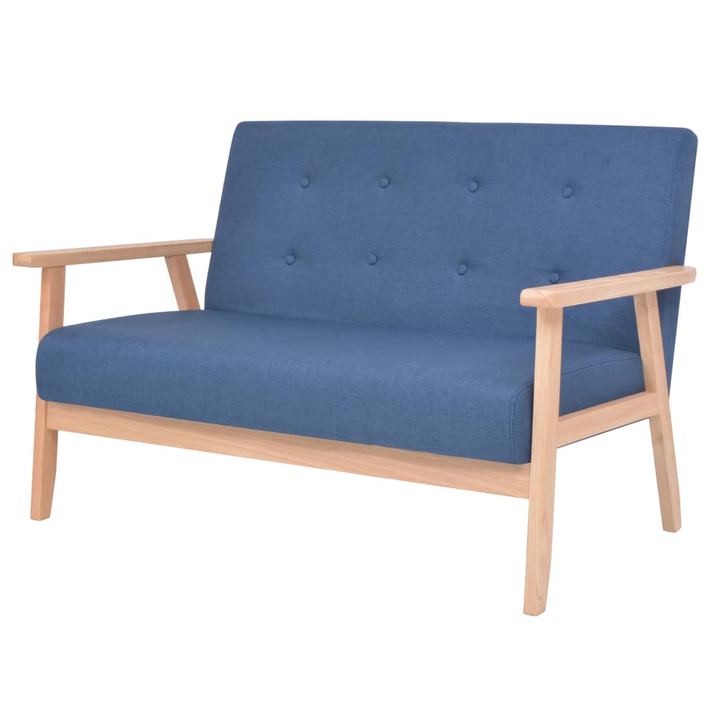 Ensemble de canapé 2 pcs Tissu bleu - XIOS