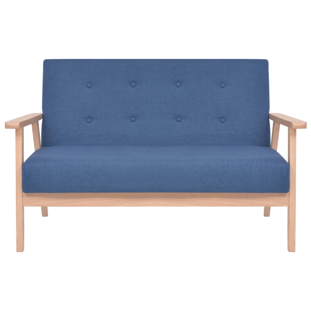 Ensemble de canapé 2 pcs Tissu bleu - XIOS