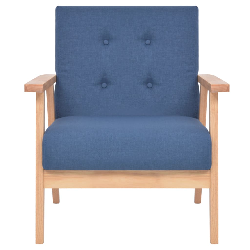 Ensemble de canapé 3 pcs Tissu bleu - XIOS