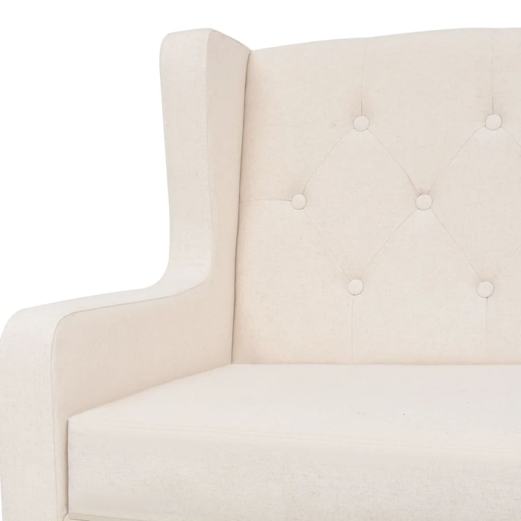 Ensemble de canapés 2 pcs tissu blanc crème - XIOS