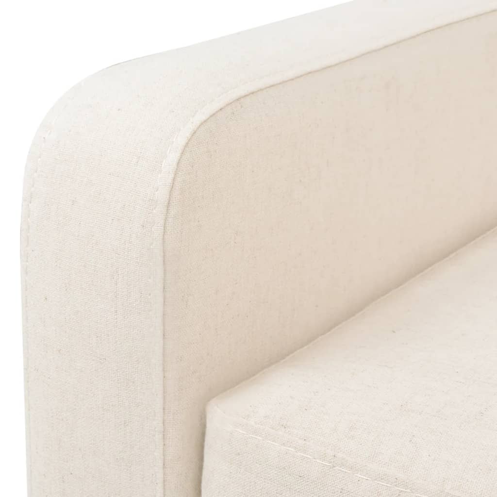Ensemble de canapés 2 pcs tissu blanc crème - XIOS