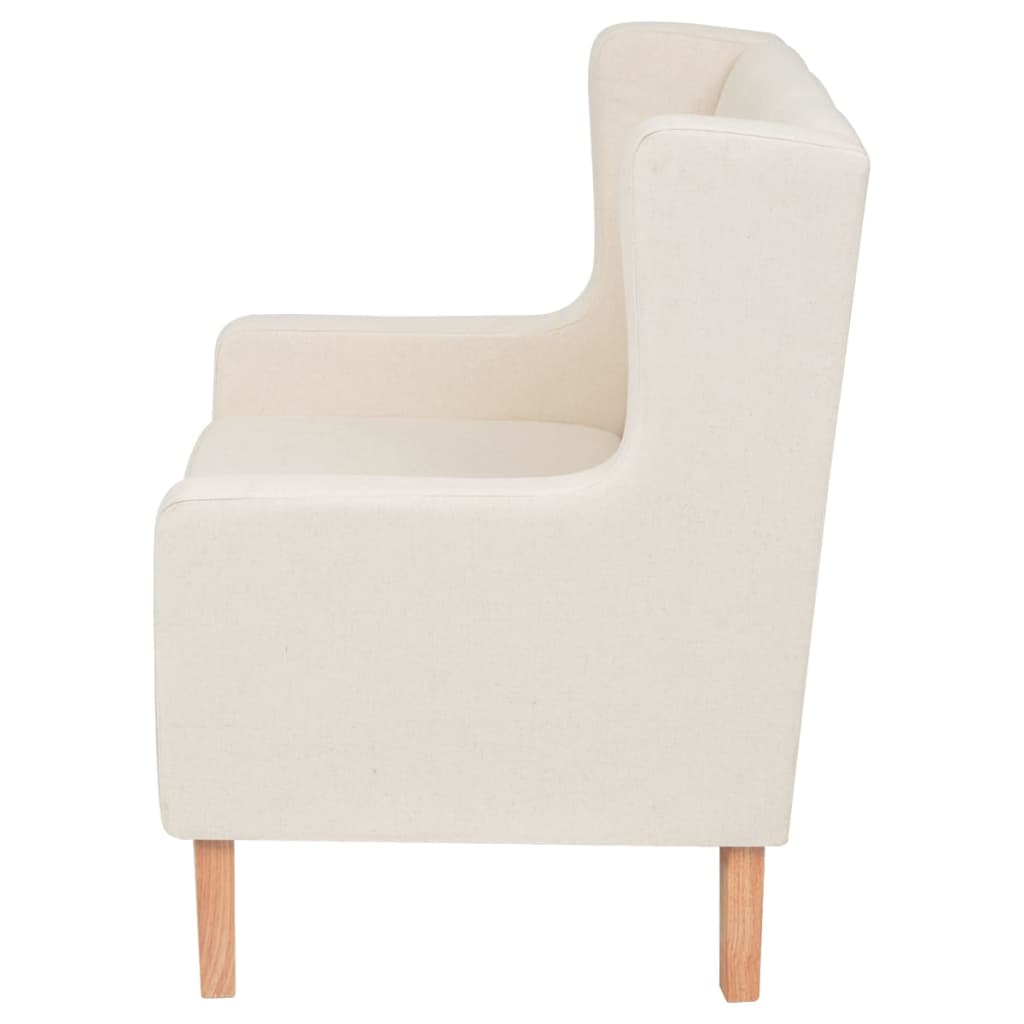 Ensemble de canapés 2 pcs tissu blanc crème - XIOS