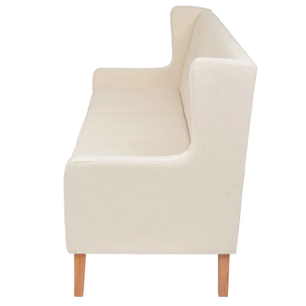 Ensemble de canapés 2 pcs tissu blanc crème - XIOS