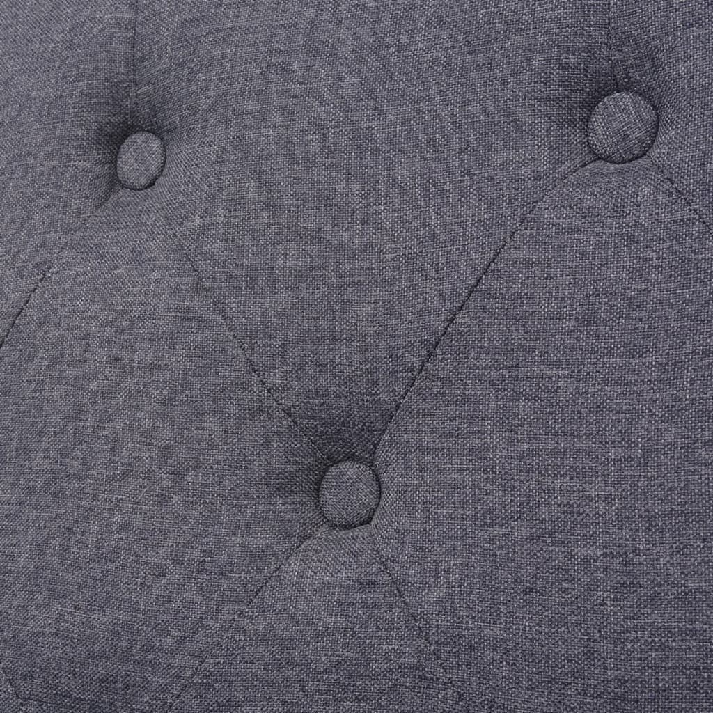 Ensemble de canapés 2 pcs tissu gris