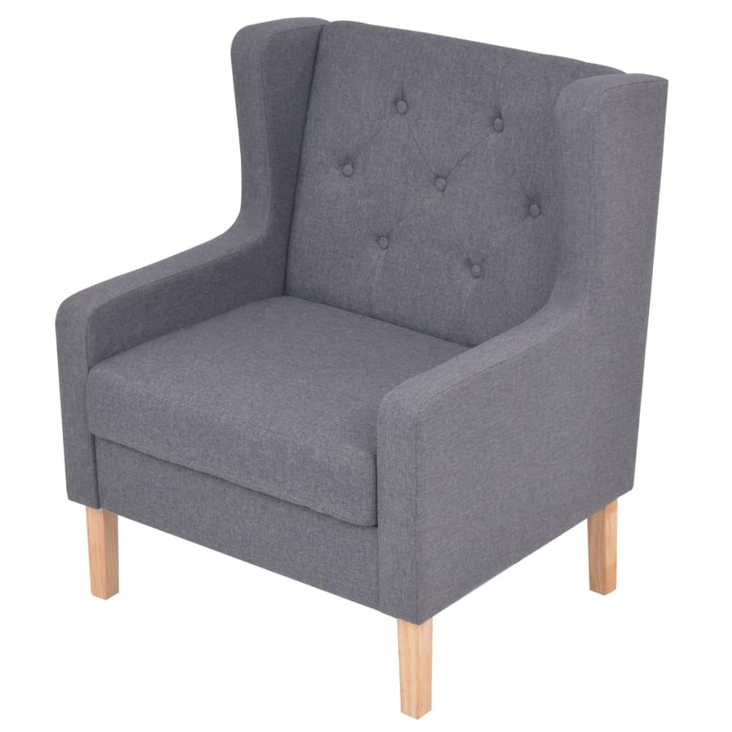 Ensemble de canapés 2 pcs tissu gris - XIOS